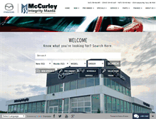 Tablet Screenshot of mccurleymazda.com